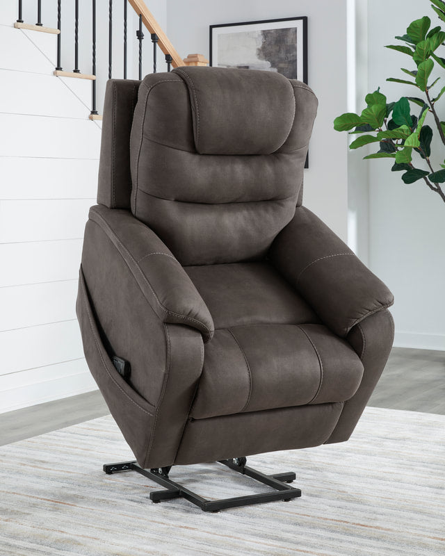 Ashley 1760912 Power Lift Recliner (Heat/Massage) – Texas