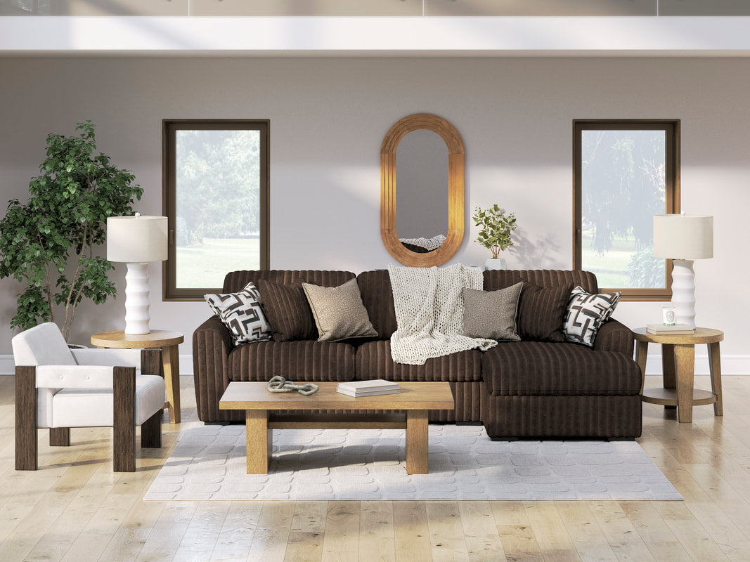 stokers tobacco retailers Blaine 2pc Sectional with Reversible Chaise Corduroy in Gray This two Bucktown Parchment 2pc. RAF Chaise